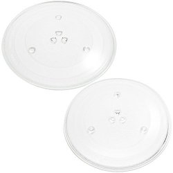 2-PACK Replacement For Sharp R318AV Microwave Glass Plate - Compatible With Sharp 9KC3517203500 Microwave Glass Turntable Tray - 11 1 4" 285MM