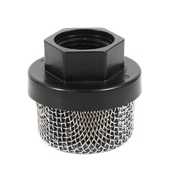 YOOTOP Intake Filter Aquarium Fish Tank Mesh Net Strainer Metal Pre-Filter  Tube Silver Tone