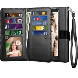 Njjex For LG Stylo 3 Wallet Case For LG Stylo 3 Plus Case Premium Pu Leather Folio Flip 9 Card Slot Kickstand Detachable Magnetic