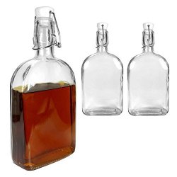 Ginsanity Set Of 2 Large Glass Bottles With Kilner Style Lid Sloe Gin - 500ML