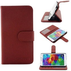 Samsung Galaxy S5 Case Galaxy S5 Flip Case - Ruban Pu Leather Folio Wallet Case Cover For Samsung Galaxy S5 Galaxy Sv