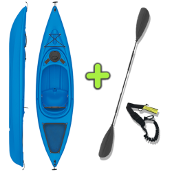 ANAC Sports Recreational Sit in Kayak with Free Paddle & Paddle Leash