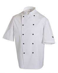 Long Dennys Sleeve Chefs Jacket With Removable Studs - Size XS-2XL - White - XS