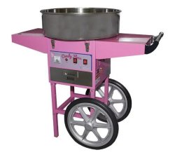 Chromecater Candy Floss Machine On Cart