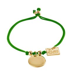 Hunter Bracelet One Size Arezzo Flexible Gold Green