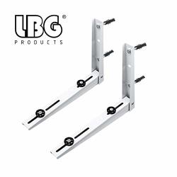 Lbg Products Universal Outdoor Heavy Duty Wall Mounting Bracket For Ductless MINI Split Air Conditioner Condenser Unit Heat Pump Systems Support Up To 350LBS