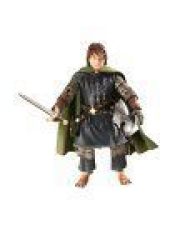 Lord Of The Rings Trilogy Rotk Bilingual Action Figure Pippin In Armor By Toy Biz Rare