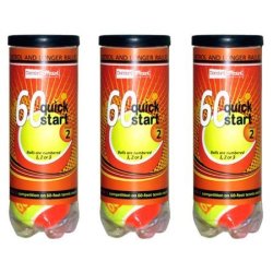 Quick Start 60" Two-tone Orange Balls - 3 Cans Of 3 Balls