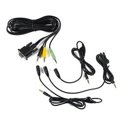 Control Pod Bypass Cable w/ volume control for Logitech Z-560 Computer Speakers 