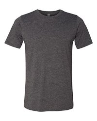 Next Level Apparel 6200 Mens Poly & Cotton Crew Tee - CHARCOAL44 Large