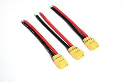 3 Pcs XT60 XT-60 Male Connector With 10CM 12AWG Wire Q2021 By Connector Adaptor