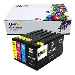 Hiink 4 Pack 950XL 951XL Ink Cartridge Replacement For Hp 950 951 High Yield Ink Cartridges Used In Hp Officejet Pro 8600 8100 8610 8620 8660 8630 8640 8615 8625 251DW 276DW And 271DW Printers