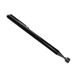 2 Pcs Telescopic Magnetic Pick-up Tool Magnet Grip Long Pen Extending Stick Black