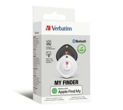 Verbatim Myf -02 Bluetooth Item Finder 2 Pack Black white