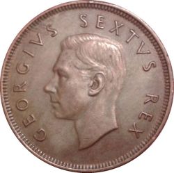 1942 South Africa 1 Penny Coin