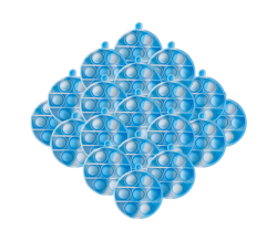 20X Bulk Pack Pop It Fidget Toys - Circle Shapes -blue White