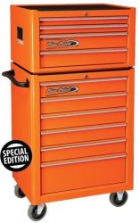 10 Drawer Gloss Orange Special Edition Roll Cab And Top Chest Combo