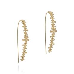 Blossom French Wire Earrings - 18KT Yellow Gold Vermeil