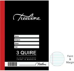 Treeline Hard Cover Counter Books 3 Quire A4 288 Pg - F&m Pack Of 5