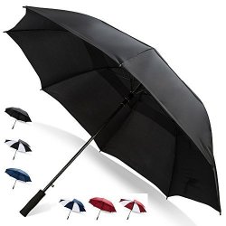 68 Inch Golf Umbrella Black 1-PACK Golf Accessories For Men Golf Bag Heavy Duty Umbrella Wedding Umbrellas For Rain Wind Resistant Umbrellas