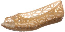 Crocs Women's Isabella Jelly II W Flat Sandal Dark Gold gold 7 M Us