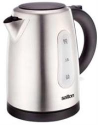 Salton Stainless Steel Brushed 360 Degree Cordless Kettle- 1.7 Litre Water Capacity 2200W Brushed 304 Stainless-steel Housing 360° Cordless Base Conceal Stainless Steel Heating