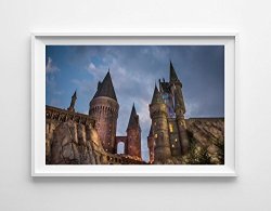 Hogwarts Castle Harry Potter Photography Gothic Home Decor Whimsical Wall Art Harry Potter Dumbledore Magic Nursery Decor Boy Gift