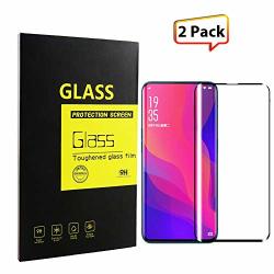 Oppo Find X Glass Screen Protector 2 Pack HD Clear Anti-fingerprint Anti-scratch Ultra-thin 3D Curved 9H Full Coverage Bubble-free