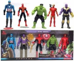 Super Hero Action Figure Toy Set Set Of 5 Superheroes