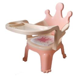 4AKID Crown Baby Chair - Assorted Colours - Pink & Cream