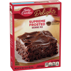 Delights Supreme Chocolate Frosted Brownie Cake Mix