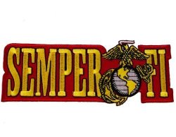 United States Us Marine Corps Semper Fi Iron Or Sew On Embroidered Shoulder Patch
