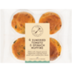 Sundried Tomato & Spinach Muffins 4 Pack