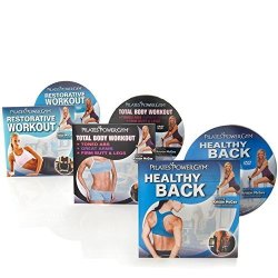 Pilates Power Gym Total Body Fitness 3 DVD Set Total Body Healthy Back Restorative Pilates Workout