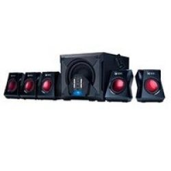 Genius Gx SW-G5.1 3500 PC Gaming Speaker Set 5.1 Channels 80W Black And Red