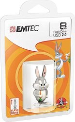 Emtec Looney Tunes USB Flash Drive 8GB Stick 3D Design Cinema Stars " Bugs Bunny " - L 104 - Episode Edition 2