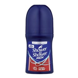 Shower To Shower Mens Roll-on Cool Musk 50ML