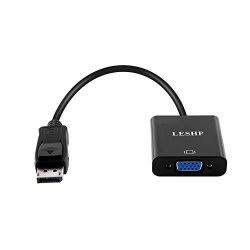 Cloverus Leshp 1080P Dp Displayport To Vga Adapter Converter Male To Female Connector