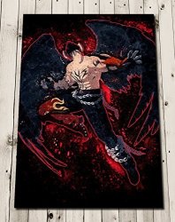 Tekken - Devil Jin Watercolour Art Print Poster Wall Decor - Tekken 7