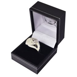 Leicester City - Silver Plated Club Crest Ring Medium