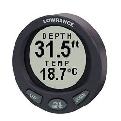 Lowrance LST-3800 2-1 8 Inch In-dash Depth And Temperature Gauge With 200KHZ Transom Mount Transducer