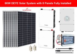 8KW Deye Solar System With 8 Panels Fully Installed By Juspropa