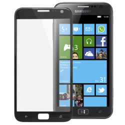 Front Screen Outer Glass Lens For Samsung Ativ S I8750 Black