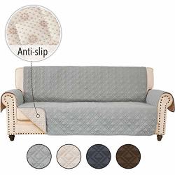 RHF Anti-Slip Couch Cover for Dogs, Leather Couch Covers for 3