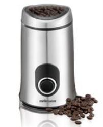 Mellerware Coffee spice Mill & Grinder - 29105A - classic Stainless Steel Design Safety Switch Button Stainless Steel Blades 50G Coffee Ground spice Capacity Retail Box 1