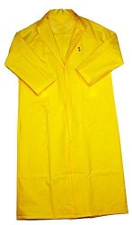Yellow Galeton 7960-XXXL-YW Repel Rainwear 0.35mm PVC//Polyester Rain Jacket with Detachable Hood 3XL