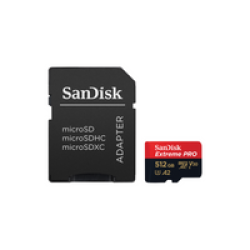 SanDisk Extreme Pro Microsd Uhs I Card 512GB 200MB S Read 90MB S Write