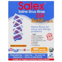 Salex X Saline Sinus Rinse Refill Pack