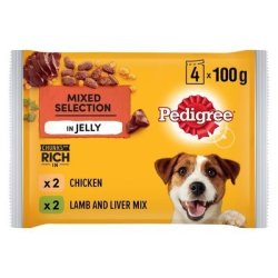 Dog Food Chicken & Lamb In Jelly 100G 4 Pack