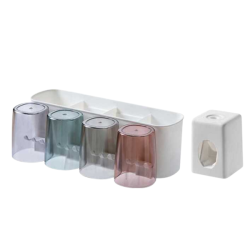Toothbrush Holder Set Toothbrush Rack And Mugs With Toothpaste Squeezer